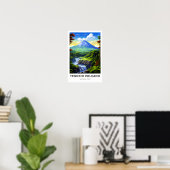 Tenorio Volcano National Park Reisprint Poster (Thuiskantoor)