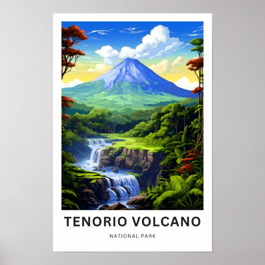Tenorio Volcano National Park Reisprint Poster (Voorkant)