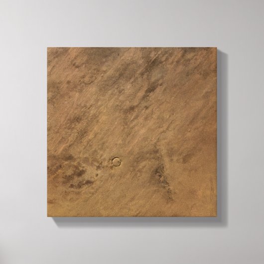 Tenoumer Crater in Mauritanië Canvas Afdruk (Voorkant)