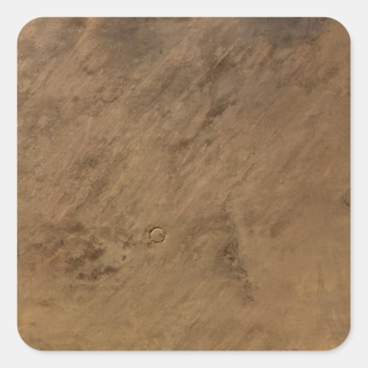 Tenoumer Crater in Mauritanië Vierkante Sticker (Voorkant)