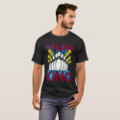 Tenpin Bowling King T-shirt (Voorkant volledig)