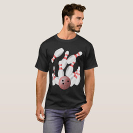 Tenpin bowling spelden en bowling bal t-shirt