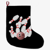 Tenpin bowling Strike Grote Kerstsok (Voorkant)