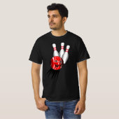 Tenpin Bowling Strike. T-shirt (Voorkant volledig)