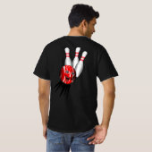 Tenpin Bowling Strike. T-shirt (Achterkant volledig)
