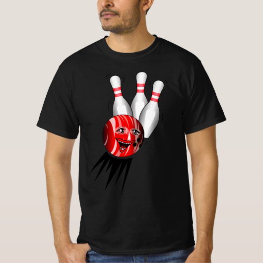 Tenpin Bowling Strike. T-shirt (Voorkant)