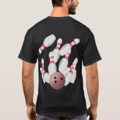 Tenpin bowling Strike T-shirt (Achterkant)