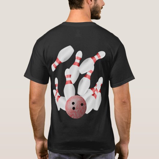 Tenpin bowling Strike T-shirt (Achterkant)
