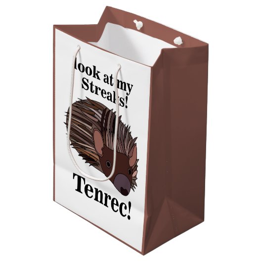 Tenrec Animal Funny Medium Cadeauzakje (Voorkant Gekanteld)