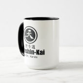Tenshin-Kai Karate Logo Coffee Mok (Voorkant links)