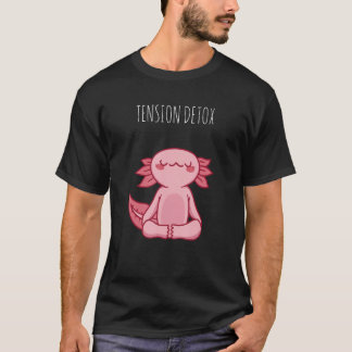 Tension Detox Retro Schattigee YOGA Dragon Design  T-shirt
