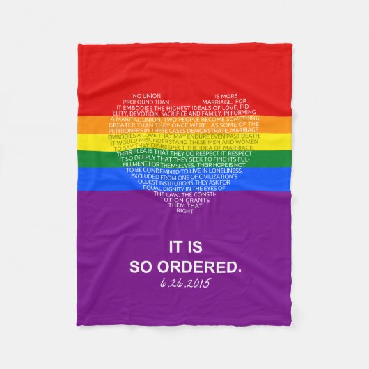 Tenslotte Equal Fleece Blanket (Voorkant)