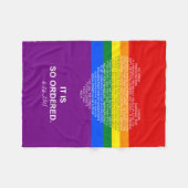 Tenslotte Equal Fleece Blanket Deken (Voorkant (Horizontaal))