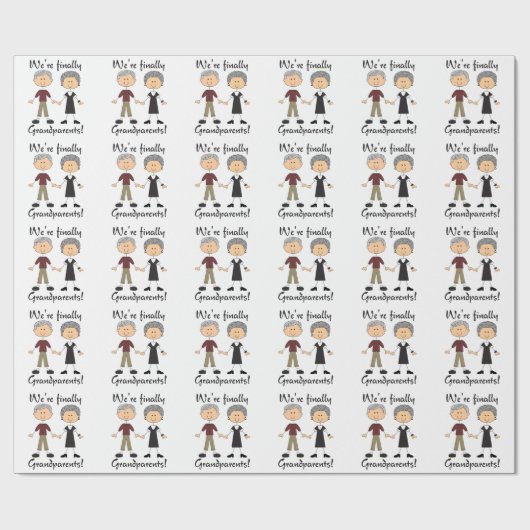 Tenslotte grootouders cadeaupapier (Vlak)