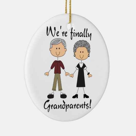 Tenslotte grootouders keramisch ornament (Rechts)