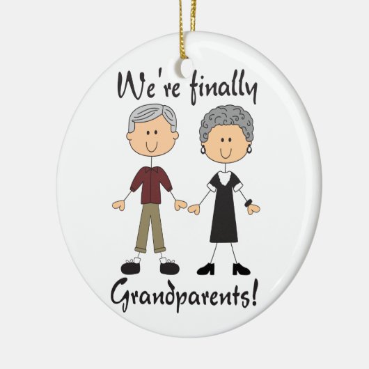 Tenslotte grootouders keramisch ornament (Links)