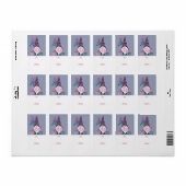 Tenslotte Hugs & Kisses Fun Bright Kerstgegenoom Etiket (Full Sheet)