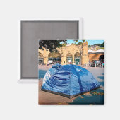 Tent buiten station magneet (Voorkant / Achterkant)