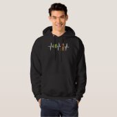Tent Camping Engels Cocker Spaniel Hartslag Hond Hoodie (Voorkant volledig)