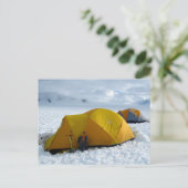 Tent Camping on the Juneau Icefield, Alaska Briefkaart (Staand voorkant)