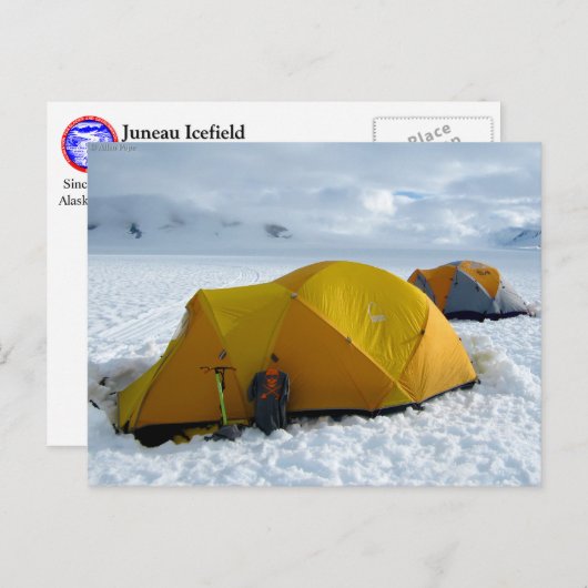 Tent Camping on the Juneau Icefield, Alaska Briefkaart (Voorkant / Achterkant)