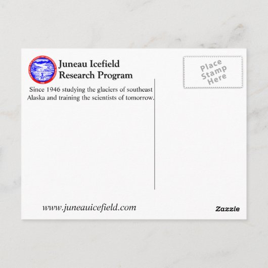 Tent Camping on the Juneau Icefield, Alaska Briefkaart (Achterkant)