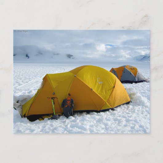 Tent Camping on the Juneau Icefield, Alaska Briefkaart (Voorkant)