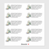 Tent Camping Shaped Return Address Labels (Vel)