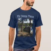 Tent Camping Stylized Graphic T-shirt (Voorkant)