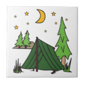 Tent Camping Tegeltje (Voorkant)
