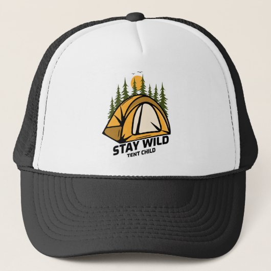 Tent Camping Trucker Pet (Voorkant)