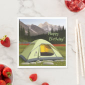 Tent Camping Verjaardag Servet (Insitu)