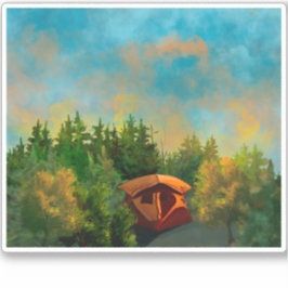 Tent Camping Wilderness Sticker