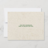 Tent Canvas Camping Bar Mitzvah Bedankkaart (Achterkant)