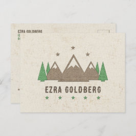 Tent Canvas Camping Bar Mitzvah Dank u Briefkaart