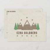 Tent Canvas Camping Bar Mitzvah Dank u Briefkaart (Voorkant / Achterkant)