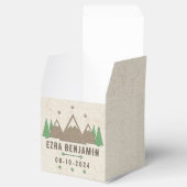 Tent Canvas Camping Bar Mitzvah gepersonaliseerd Bedankdoosjes (Geopend)