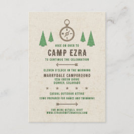 Tent Canvas Camping Bar Mitzvah Receptie Informatiekaartje