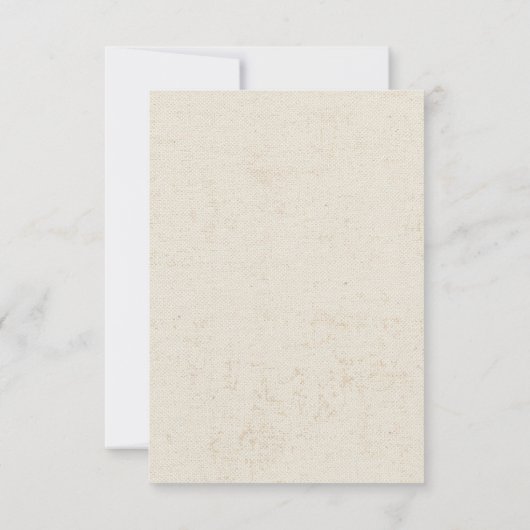 Tent Canvas Camping Bar Mitzvah RSVP Kaartje (Achterkant)