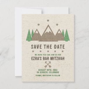 Tent Canvas Camping Bar Mitzvah Save The Date