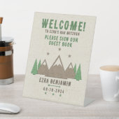 Tent Canvas Camping Bar Mitzvah Welkom Reclamebord Met Voetstuk (Insitu)