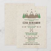 Tent Canvas Kampeer Bar Mitzvah Uitnodiging (Voorkant / Achterkant)