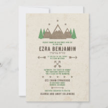 Tent Canvas Kampeer Bar Mitzvah Uitnodiging