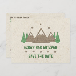Tent Canvas Kamperen Bar Mitswa Save the Date Briefkaart
