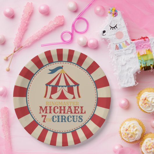  Tent Circus Carnaval Verjaardagsfeestje Borden Papieren Bordje (Feest)