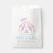 Tent Circus Carnaval verjaardagsfeestje gunsttasse Bedankzakje (Voorkant)