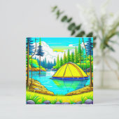 Tent Drijvend op het Meer Camping Thema (Staand voorkant)