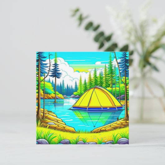 Tent Drijvend op het Meer Camping Thema (Staand voorkant)