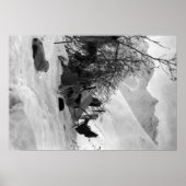 Tent en bezittingen van Explorer op Camp Site Poster (Voorkant)