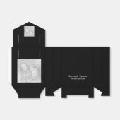 Tent Favor Box Simple Fit Sjabloon Zwart Bedankdoosjes (Uitgevouwen)